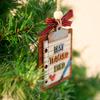 Best Teacher Ever 3D Wooden Ornament 4 Inch Classroom Gift Clipboard Design