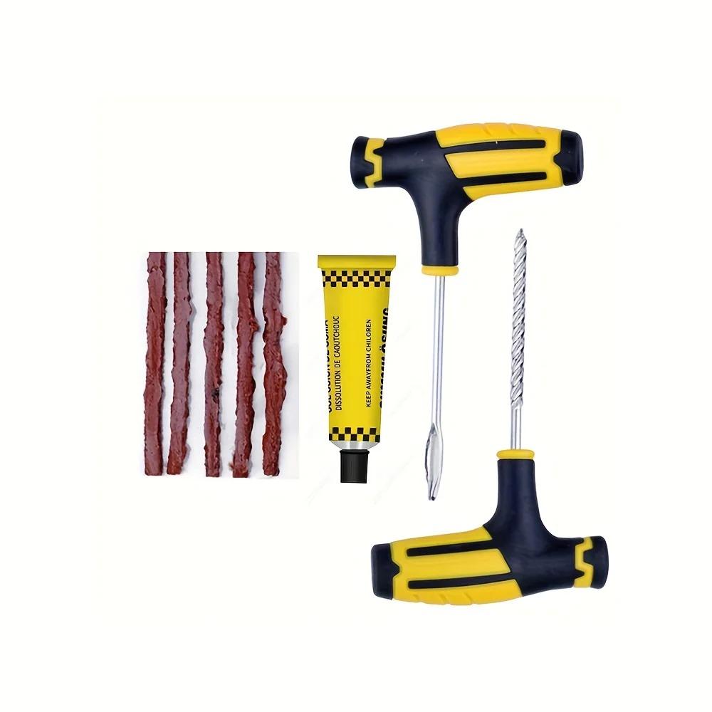 

Comprehensive Kit for Repair Tire Professional Tubeless Tyre Puncture Repair Kit Tire Repair Tool Set with High Strength Glue