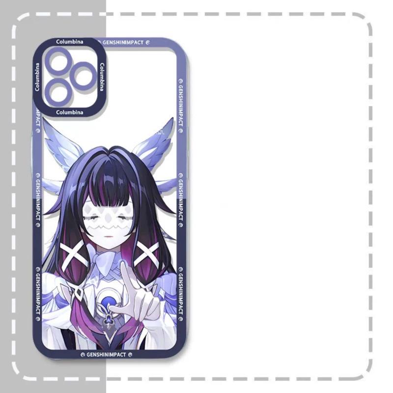 Funda para Teléfono Genshin Impact Flins Columbina Varka Sandrone Para Samsung Galaxy A16 A15 A35 A05 A55 A54 A07 A06 A24 A14 A53 A52 A13