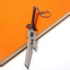 Japanese Anime Mini Alloy Weapon Model Keychains Cosplay Sword Pendant Key Ring Katana Backpack Keychain For Men Jewelry Gifts