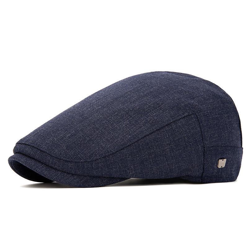 Forward Cap Men's Thin Breathable Beret Retro British Newsboy Cap