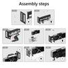 Universal Vertical GPU Holder PCIe 4.0 x16 Kit Riser ATX Case 5V 3PIN ARGB Video Card Holder Graphics Card Steering Bracket