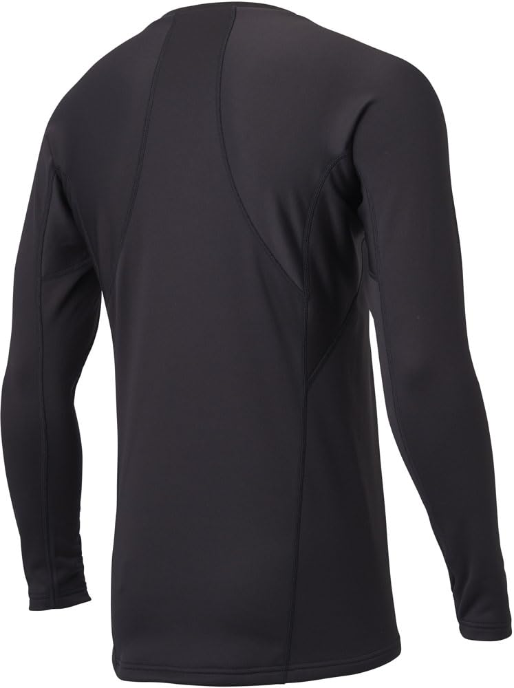 DESCENTE Baseball Round Neck Long Sleeve Undershirt Black Underwear, STD-657B, Men's,