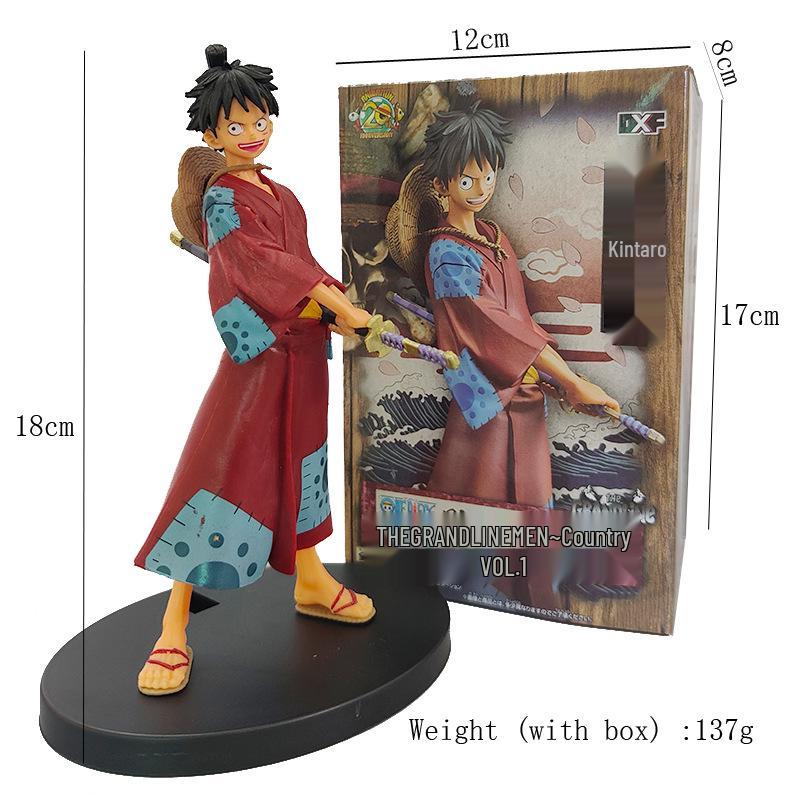 One Piece Onigashima Luffy, Zoro, Ace, & Sanji Anime Figurine Set