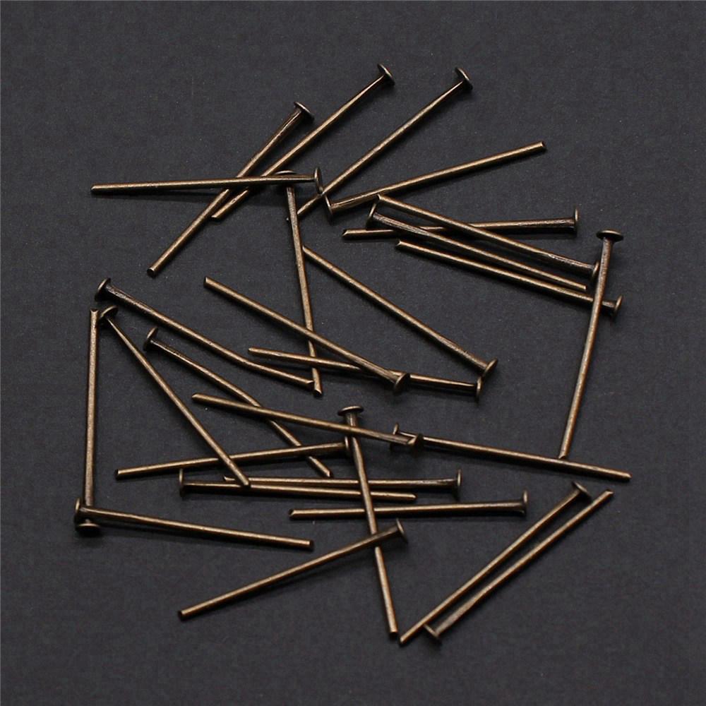 Perlenzubehör Metall-Ösenstifte Schmuckherstellung Zubehör Flachkopf-Stift