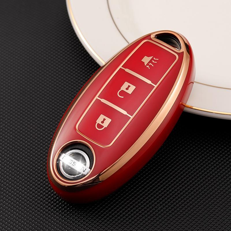 Soft TPU Car Key Case For Nissan Qashqai J10 J11 X-Trail t31 t32 kicks Tiida Livida Pathfinder Murano Note GTR Juke For Infiniti