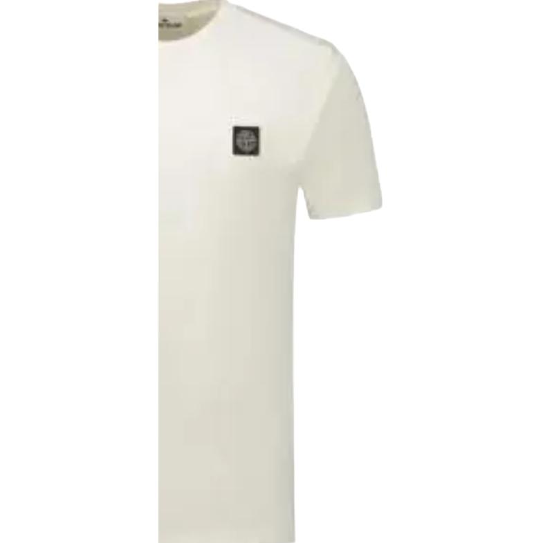 STONE ISLAND Logo Pullover Solid Color Short Sleeve T-Shirt Men Tops L1S152100027S0013-V0093