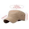 Fashion Anti-UV Fishing Hat Cotton Casual Sun Hat Retro Outdoor Sunscreen Flat Top Hat Men Women Peaked cap Fishing Hat