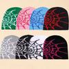 Y2K Gothic Spider Pattern Wool Acrylic Knitted Hat Women Beanie Winter Warm Beanies Grunge Hip Hop Casual Skullies Outdoor Cap