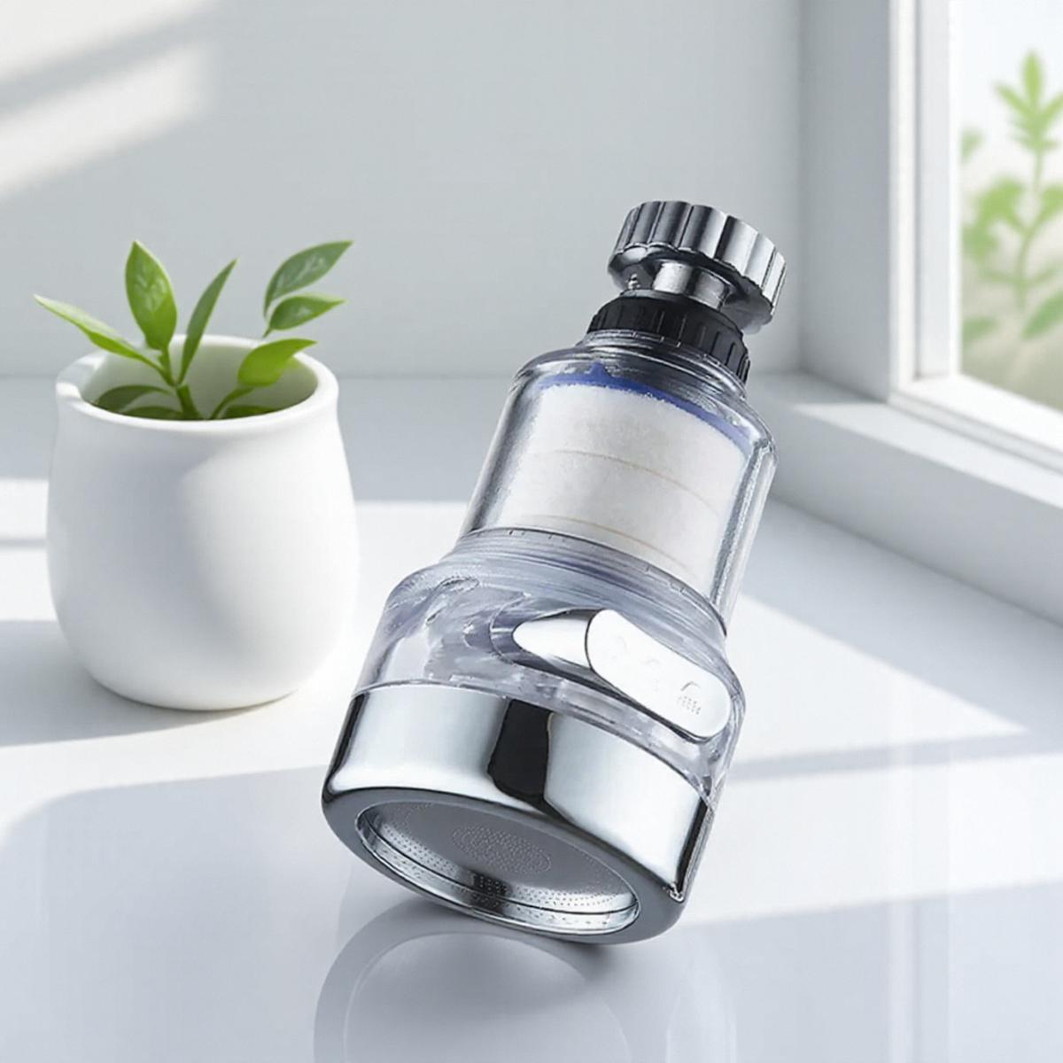 

Вращающийся на 360 градусов смеситель, насадка, 3 режима, аэратор с экономией воды под давлением, кухонный аэратор, пузырьковый рассеиватель серебряный