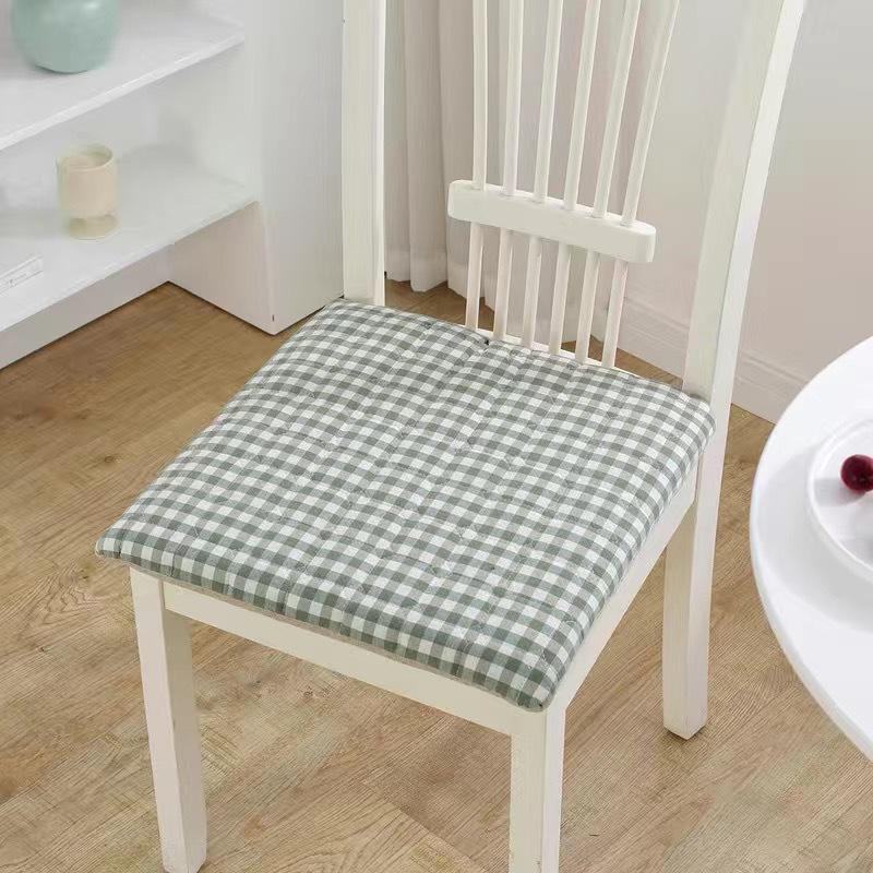 Nordic Japanese Style Non-Slip Thick Cotton Chair Cushion for Dining or Office