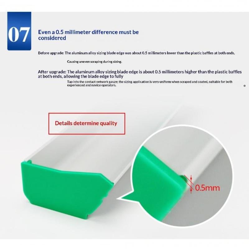 Screen Printing Squeegee Heavy Duty Aluminum Emulsion Scoop High Quality Silk Screen Tool for T Shirt Custom Printing Work