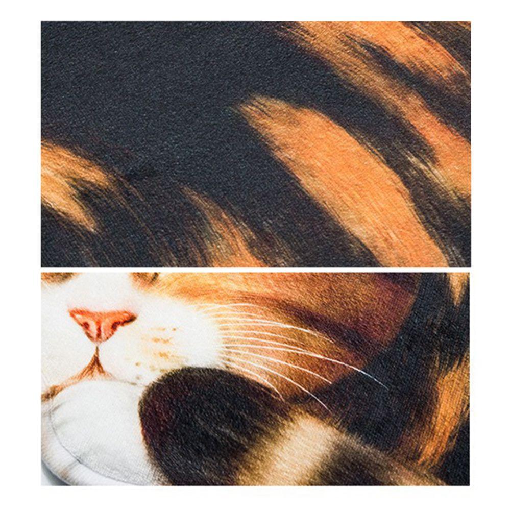 3D Cute Sleeping Cat-shaped Floor Mat Bedroom Living Room Kitchen Foot Mats Non Slip Mats 40*76cm