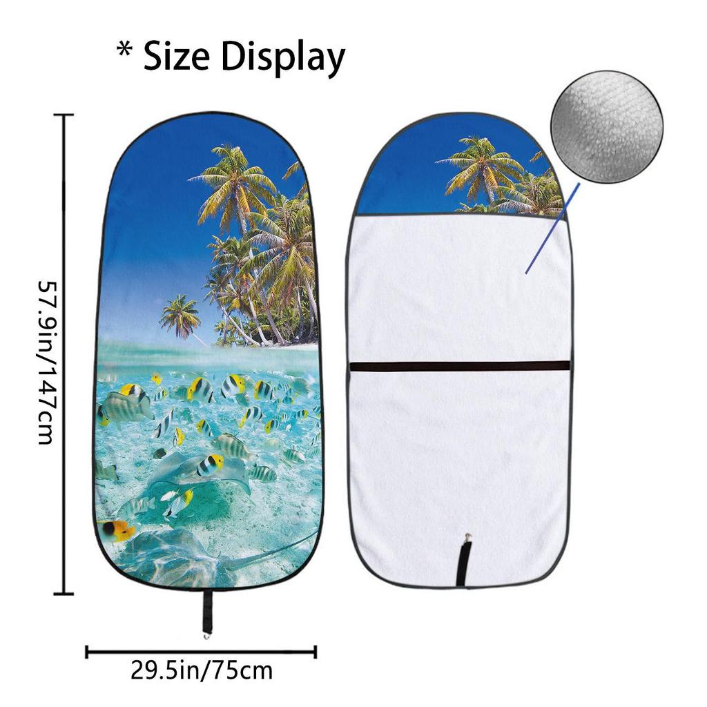 Universal Gym Workout Car Seat Protector Towel - All-Season Front Cover