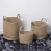 Spacious Handwoven Cotton Rope Basket Delicate Cotton Rope Large Woven Basket Versatile Home Organization Stand Holder