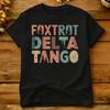 T-shirt in Cotone Foxtrot Delta Tango per Unisex Estate Streetwear T-shirt Hip Hop Maglietta Oversize Ingrosso Top