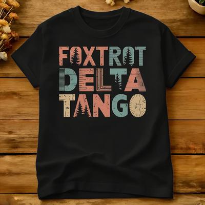 Foxtrot Delta Tango Cotton T Shirt For Unisexs Summer Streetwear Tshirts Hip Hop Tee Shirt Oversized Wholesale Tops
