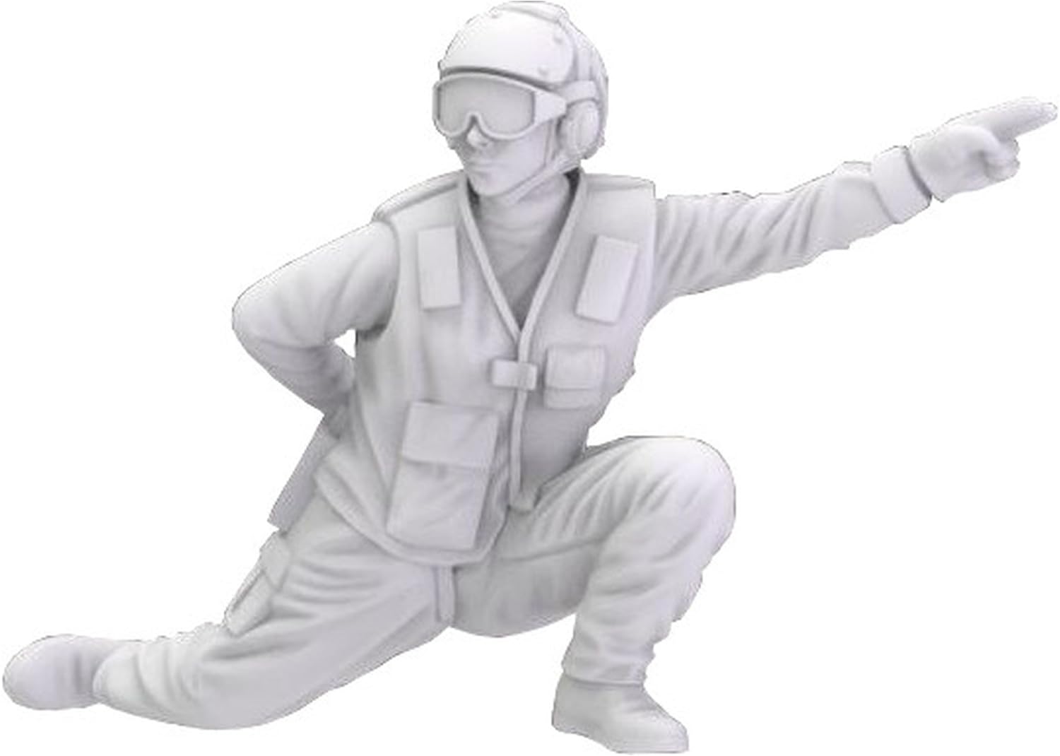 

Freedom Model Kit US Navy Aircraft Carrier Deck Crew 2 Female Catapult Officer 3D Printer Kit FRE148007 1/48 Vol.