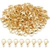PH PandaHall 100pcs 304 Stainless Steel Lobster Claw Clasps, 24k Gold Plated Jewelry Clasps 11x7mm Bracelet Closure Clasps Lobster Clip Hook