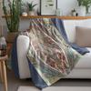 Bohemian Floral Paisley Pattern Throw Blanket Sofa Bed Decorative Bedspread Cushion Cover Bedding Home Decor