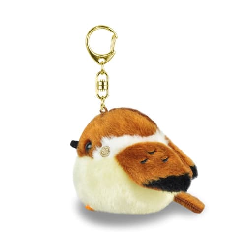 AMUFUN Fukufuku Bird Mascot Keychain Chunsuke (Sparrow)