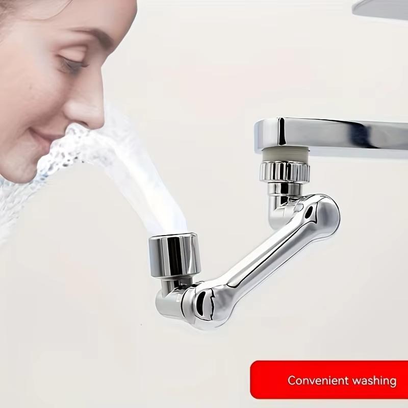 1/2/4pc Rotatable Extension Faucet Sprayer Head Water Tap Nozzle Multifunctional Washbasin Universal Joint Splash-Proof Artifact