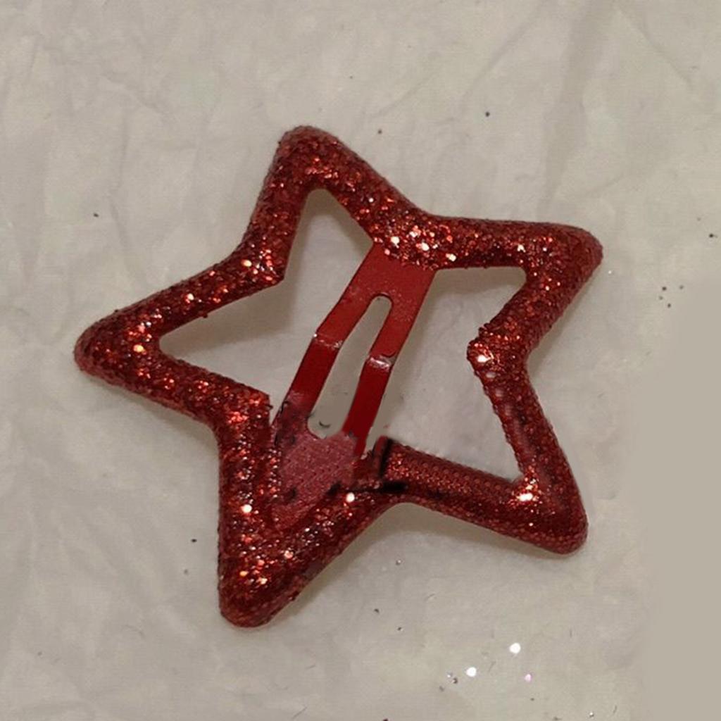 Metal Hairpin Five-pointed Star Hair Clip Girl Barrettes Children Side Clip Hair Decorate Bangs Hairpin Hair Accessories
