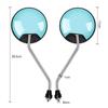 1Pair Universal Electric Bicycle Rearview Mirror Retrofit Convex 8mm Thread Reflective Mirro 360 Degree Rotating Colorful