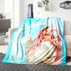 Customiz Name Personality Singer Karol G Blanket Soft &Warm Sofa Office Bed Travel Lunch Break Blanket, Gift Suitable All Seasons