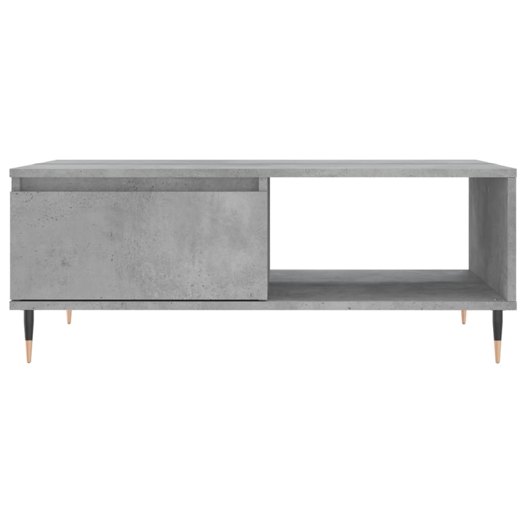 Coffee Table Concrete Grey 90 x 60 x 35 cm Particleboard