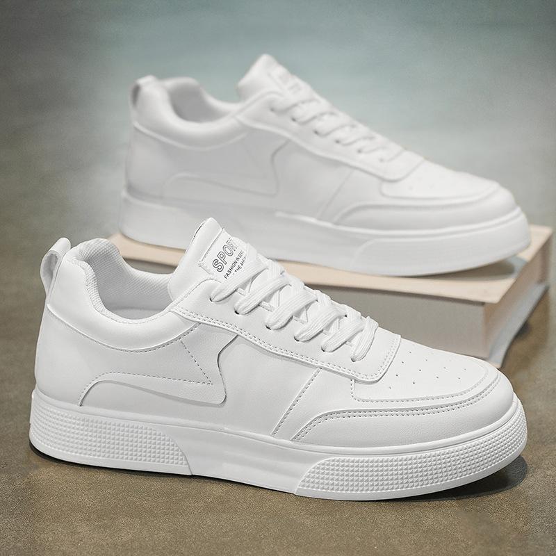 

Обувь на толстой подошве Корейская обувь на мягкой подошве повседневная мужская модная и универсальная обувь на платформе белая обувь трендовая спортивная обувь 44