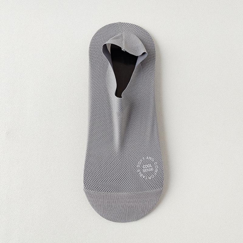 

Men s Invisible Breathable Mesh Boat Socks with Cotton Sole, Anti-Odor, Sweat-Absorbing, Anti-Slip Heel, Ultra-Thin Cool Style Short Socks One Size (39-46)