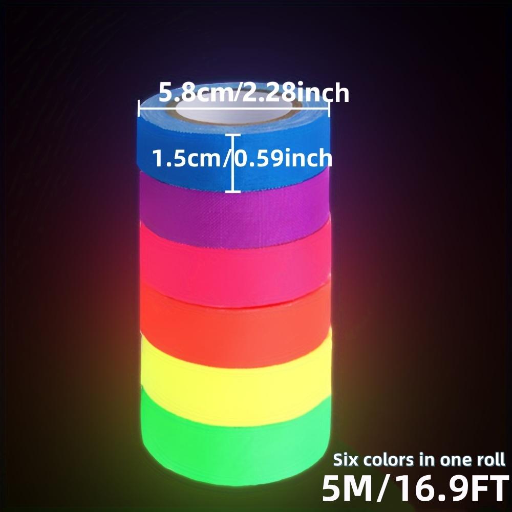 UV Glow Cotton Tapes Neon Gaffer Party Tape Safety Warning Neon Tape UV Tape Stage Props Wedding Decorations Home Decorations