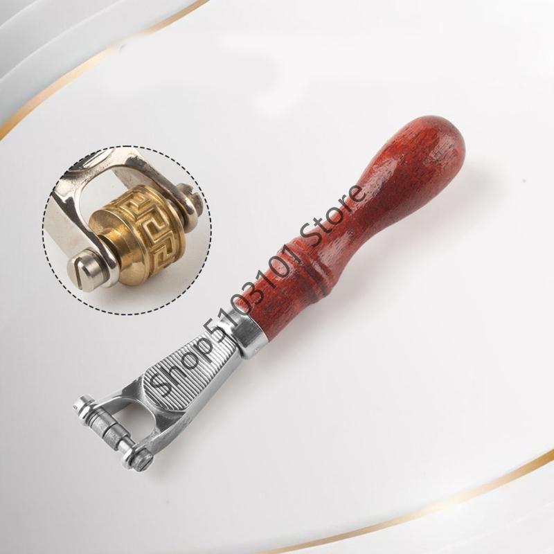 X6HE Multipurpose Craft Tool Handle for Leatherworking Embossing and Projects Featuring Comfortable Grip