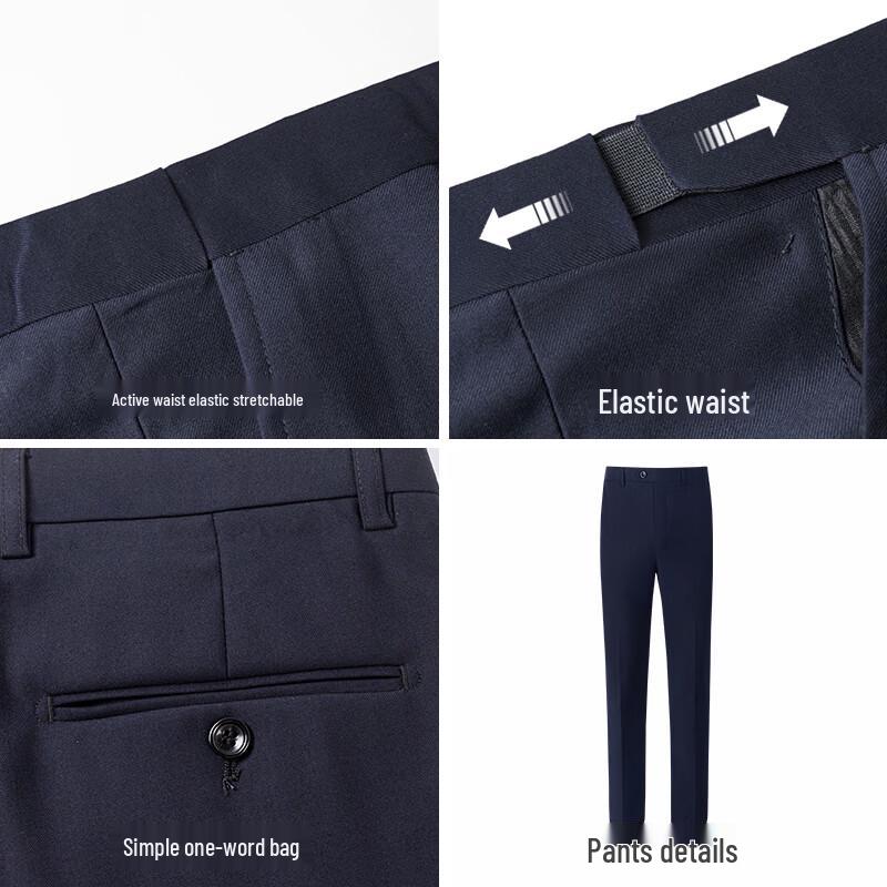 Shanshan Men's Slim-Fit Formal Suit Set