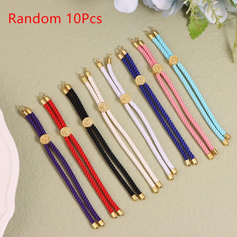 5 Buc. Cordoane Răsucite din Nailon, Frânghii pentru Brățări, Cordon Împletit Ajustabil pentru Confecționarea Bijuteriilor DIY