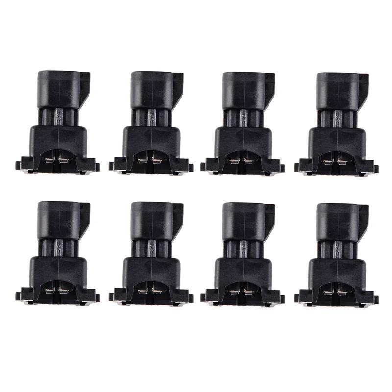 8 pieces Fuel Injector Connector Adapter EV6 to EV1 for USCAR LS2 LS3 LSX LS1 LT1 TPI, Replace for 756330708757
