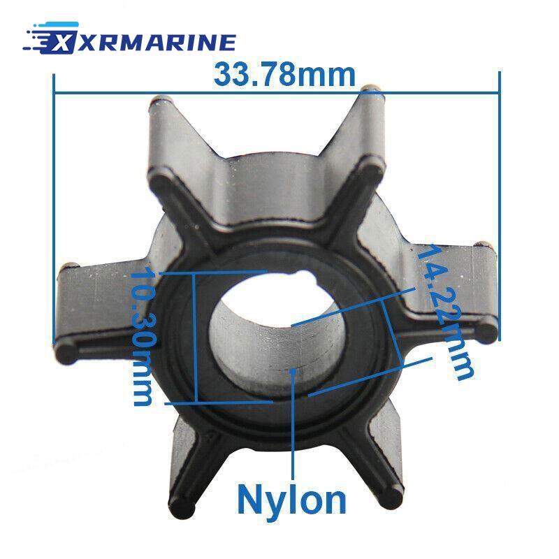 XRmarine Water Pump Impeller 369-65021 for Nissan Outboard Engine 2 2.5 3.5 4 5 6 HP 369-65021-1