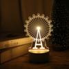 3D Plate Led Lamp Creative Night Lights Novelty Illusion Night Lamp Table Lamp Home Decorative Gift