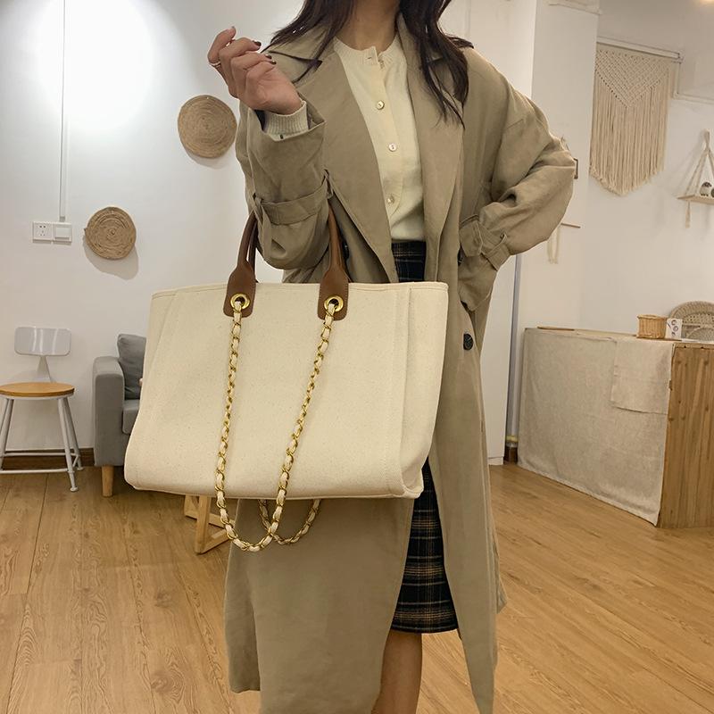 

Bag For Women Canvas High-Capacity Tote Bag Casual Solid Zipper SOFT Shoulder Bags Handbags Crossbody School Bag Bookbag Girls