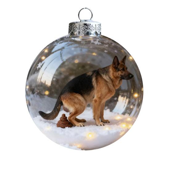 3D Animal Christmas Ball Ornament Funny Dog/Cat/Turtle Hanging Decoraton Clear Plastic Xmas Balls Ornament