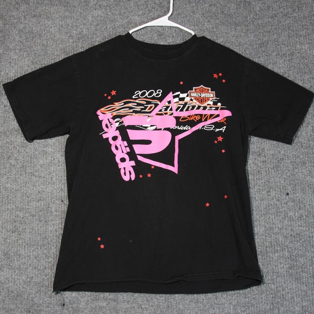 2008 Daytona Bike Week Harley Davidson Spader T Shirt Mens L