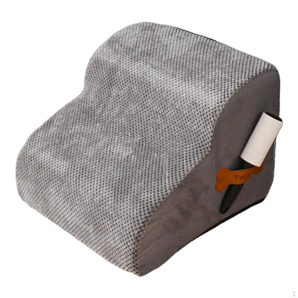 2-Step Dog Stairs for Small Pets, Indoor Use Pet Ramp Puppies and Older Dogs