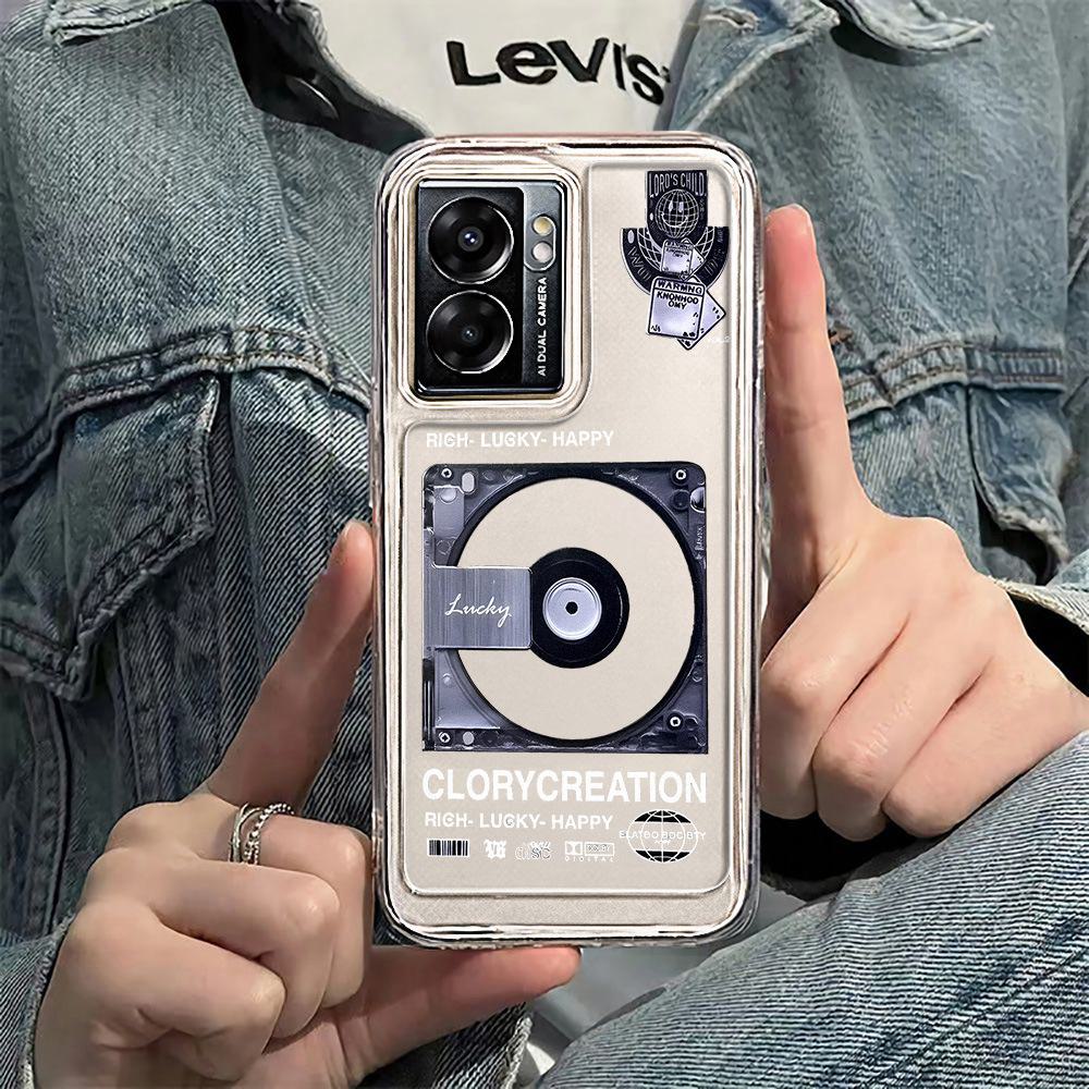 

Retro CD Record Mobile Phone Case for OPPO A96/A57/Find X5/K9, Free Shipping