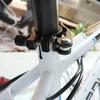 Black Bike Seat Clamp Rustproof Corrosion Resistant Reusable Quick Release Bike Seat Clamp Pipe Clamp Locking Screws