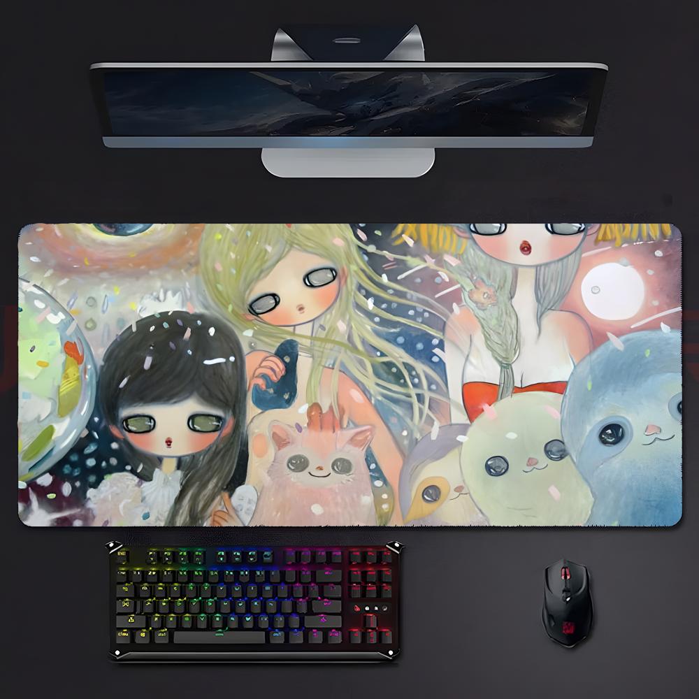 Beautiful Abstract Art Aaya Takano Mouse Pad Mousepad Large Gaming Lockedge Thickened Pc Table Desk Mat