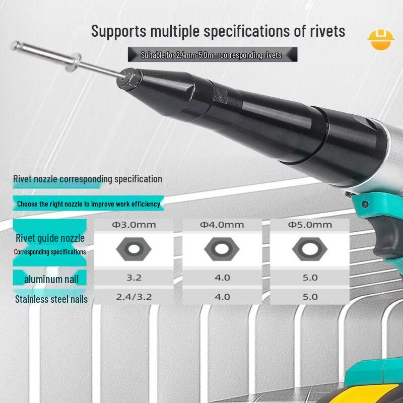 48V Cordless Electric Rivet Gun Kit CN plug (adapter included)