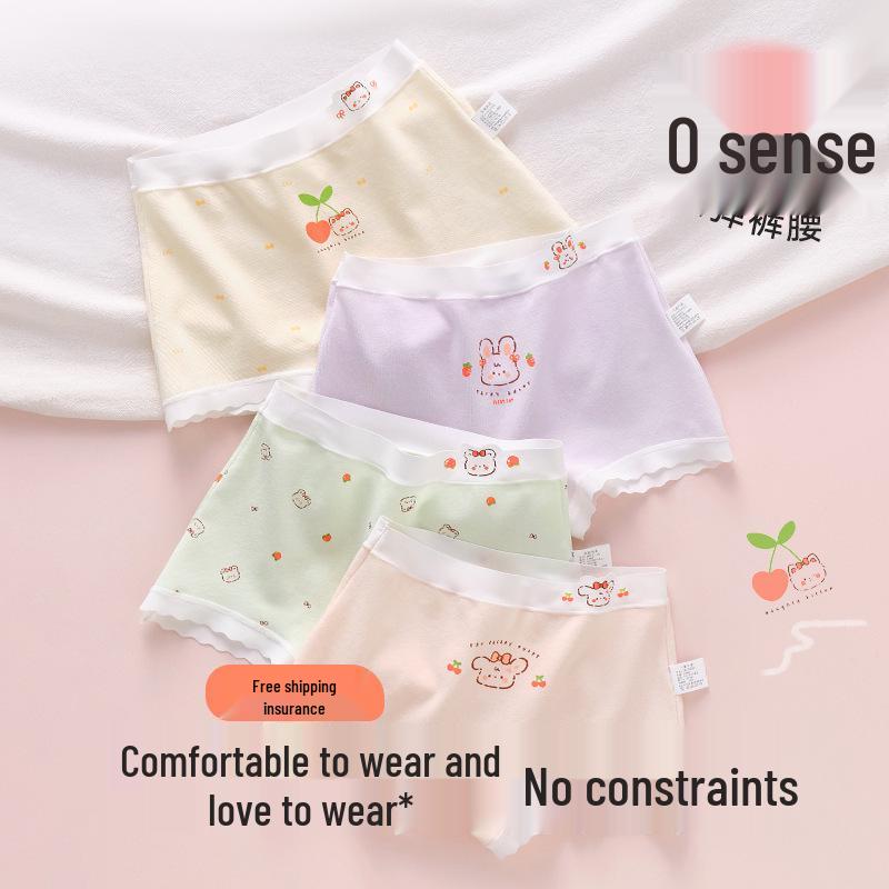 Reine Baumwoll-Boxershorts für Mädchen - Kein Hochrutschen, Ideal für Kinder und Teenager