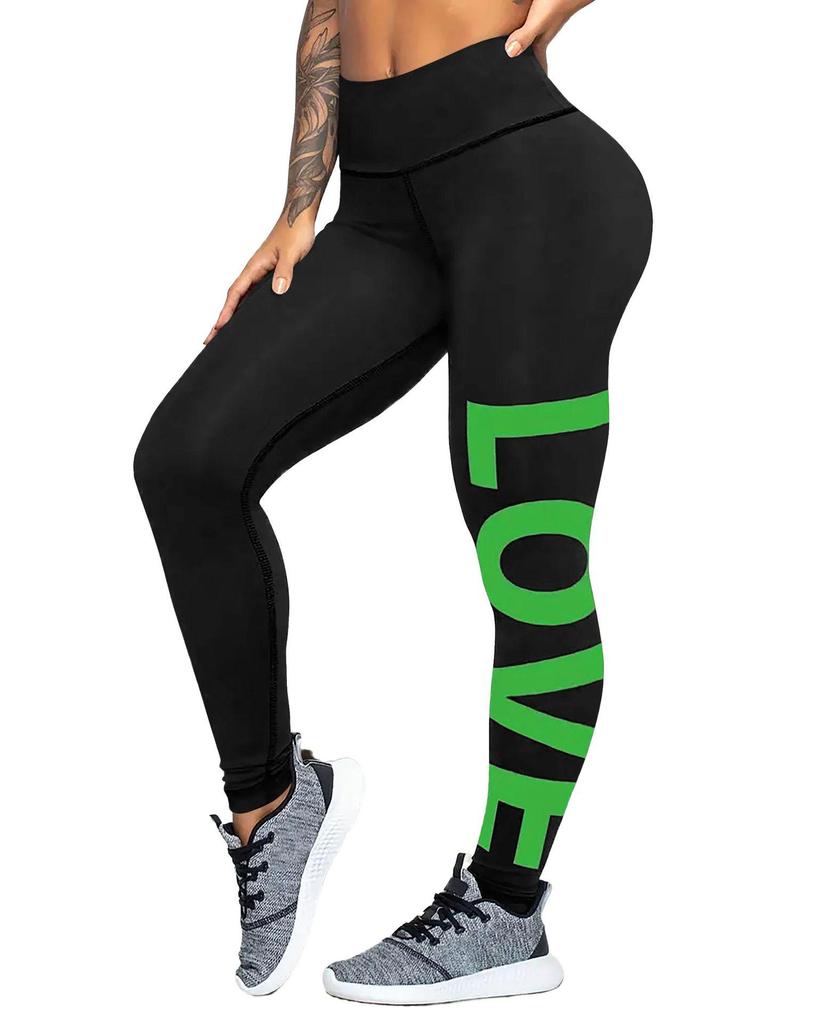 Kadın Yüksek Bel Düz Renk Yoga ve Fitness Pantolonu