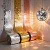 Removable Self Adhesive Mirror Mosaic Tiles Mini Square Wall Stickers For Bathroom Home Decor Wedding Party Bar DIY Disco Ball